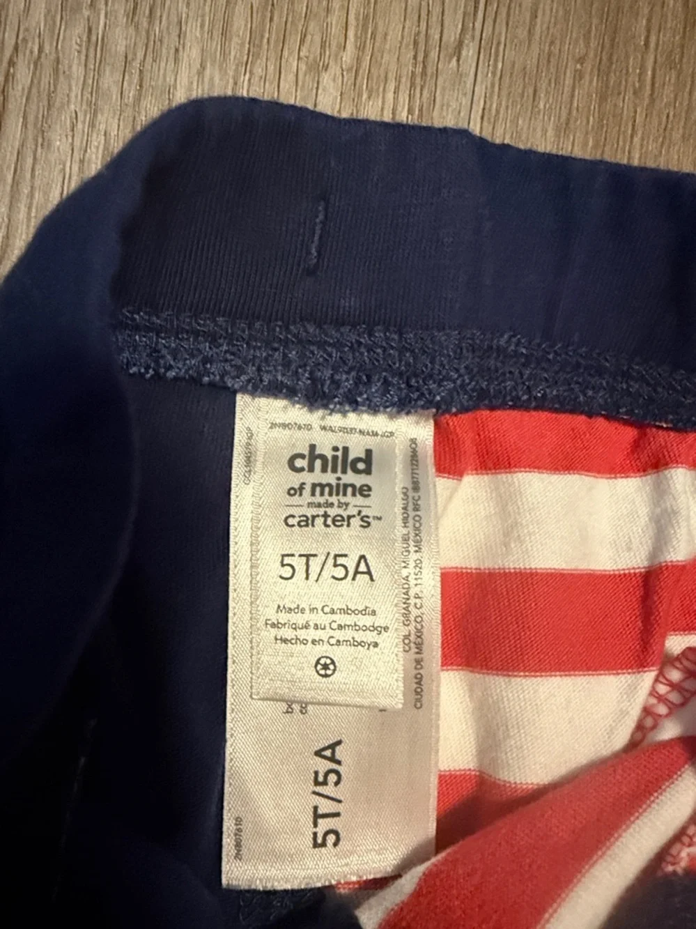 Carter's Navy, Red & White Star-Striped Shorts